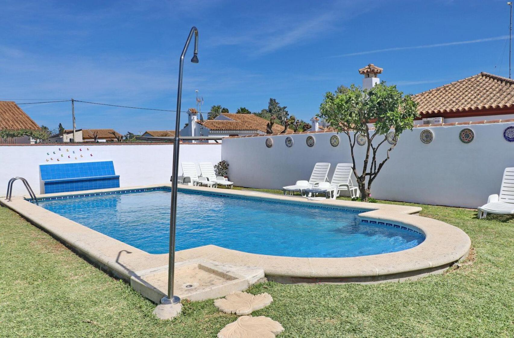 Bungalow Ramos II, con piscina compartida Conil De La Frontera Esterno foto