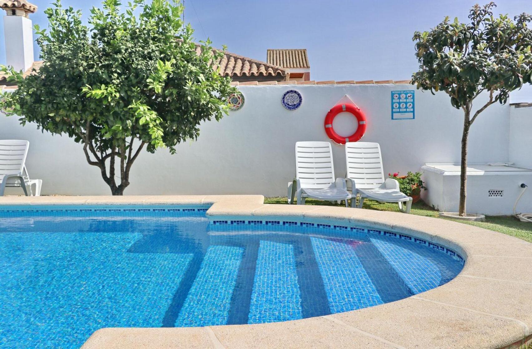 Bungalow Ramos II, con piscina compartida Conil De La Frontera Esterno foto
